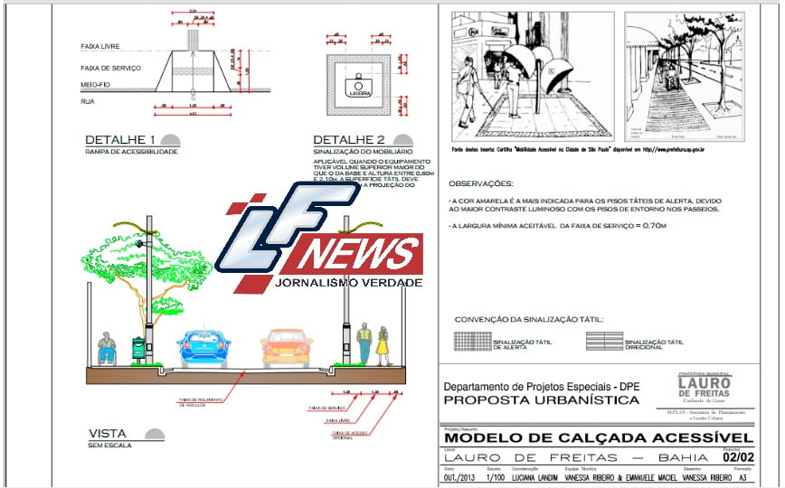 LF NEWS Portal Notícias Lauro de Freitas calçada livre