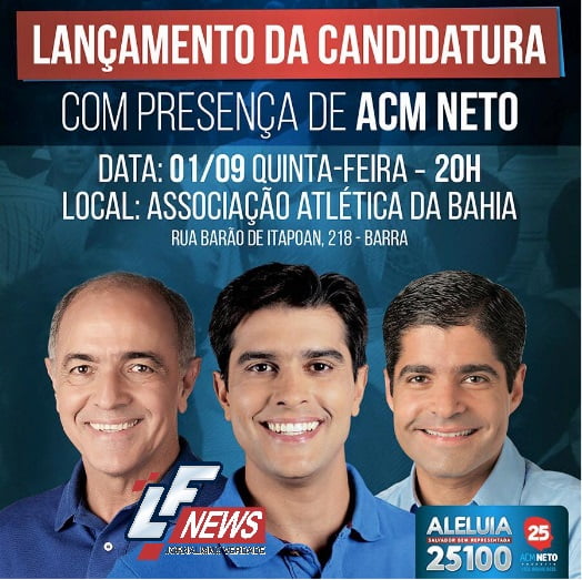 Portasl LF News Notícias Lauro de Freitas - Alexandre Aleluia lançamento da candidatura