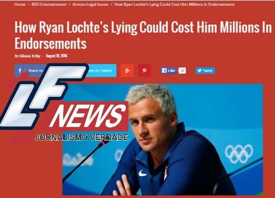  Lochte pode perder 32 milhões de reais em acordos publicitários