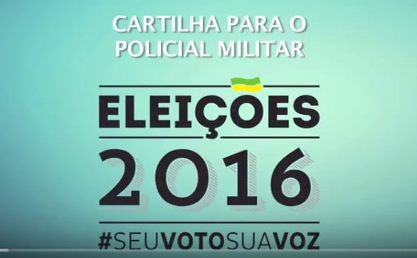  Regional baiano publica cartilha para orientar trabalho de policiais militares durante o pleito