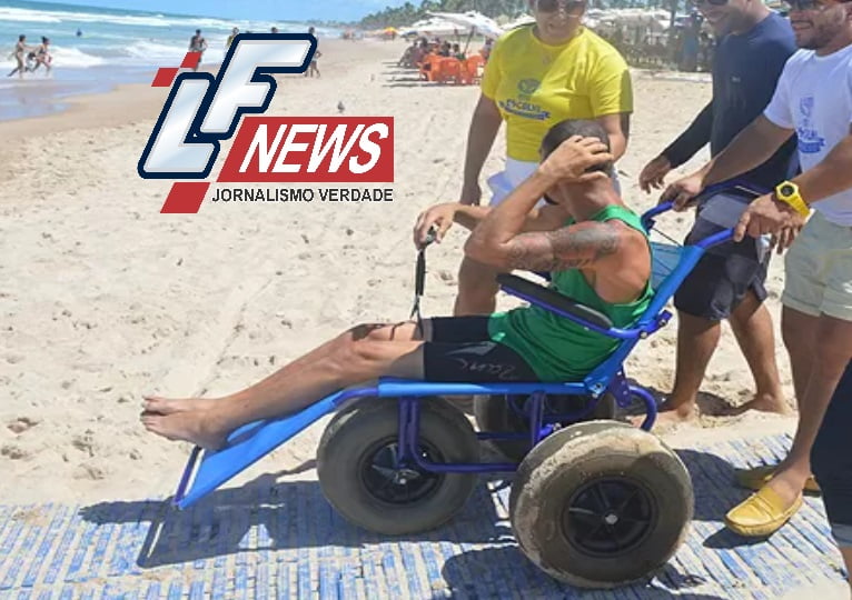  Praia acessível: projeto volta neste domingo em Lauro de Freitas