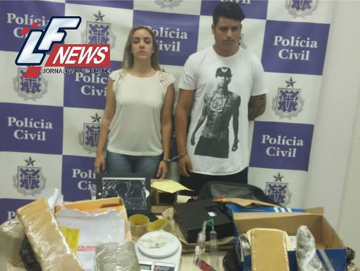  Policia Civil prende casal de traficante da elite em Salvador