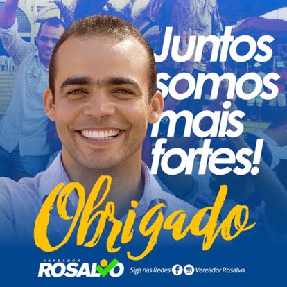  Vereador Rosalvo reeleito com 1544 votos 