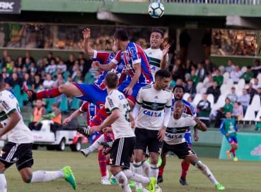  Bahia empata com o Coritiba e conquista seu primeiro ponto fora