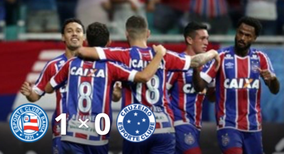  Bahia faz valer mando de campo, vence o Cruzeiro e assume a 6ª colocação no Brasileirão