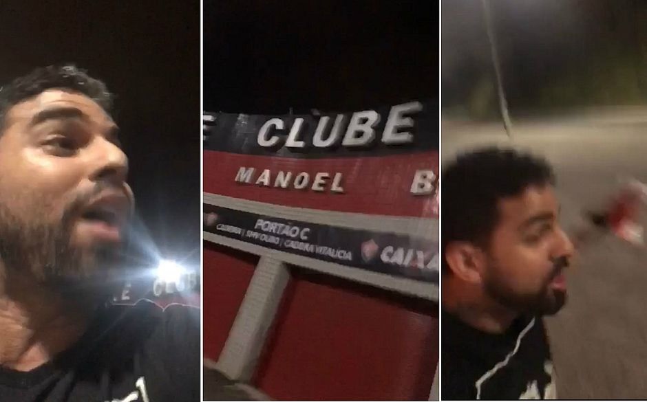 Torcedor joga sal grosso no Barradão para espantar má fase do Vitória como mandante