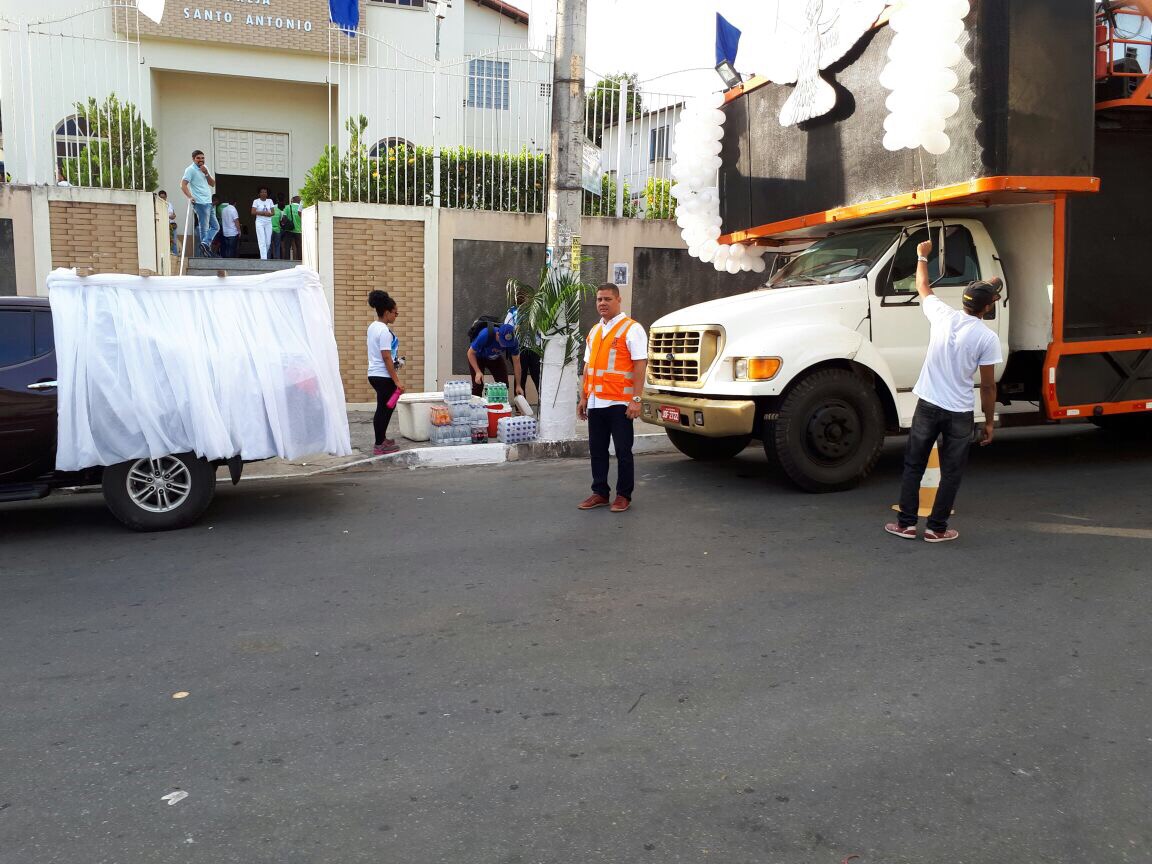  Secretário da Settop participa da caminhada da Paz, nesta manhã de domingo