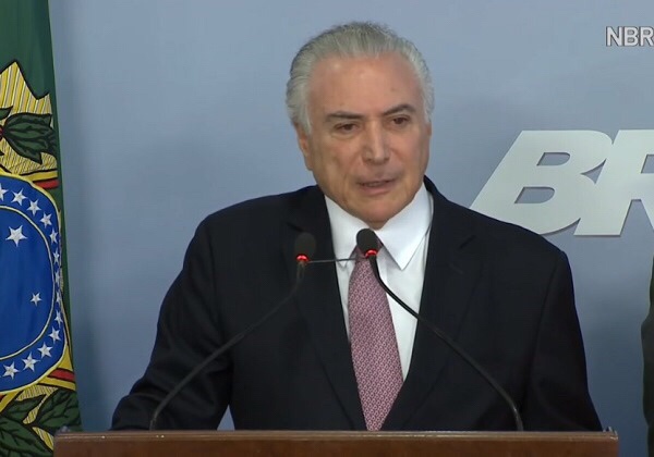  Temer diz apostar em reconciliação dos políticos com povo em 2018