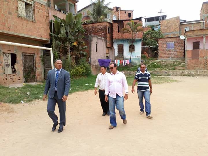Vereador César acompanha as obras de melhorias no Campo do Caldeirão