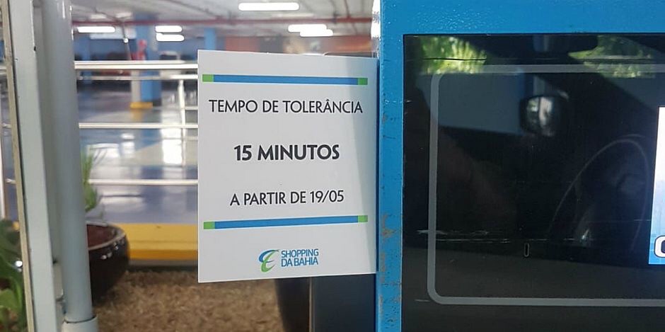 Shopping reduz tempo de tolerância do estacionamento para 15 minutos