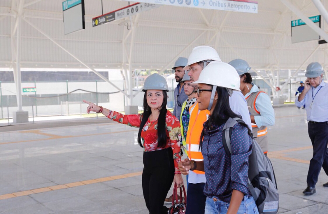  Moema e Olinto visitam Terminal de Transbordo de Lauro de Freitas que está  recebendo os últimos ajustes antes de ser inaugurado