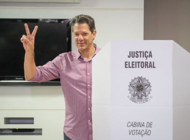  Citando Lula, Haddad fala em ‘unir democratas do Brasil’ para disputa do 2º turno