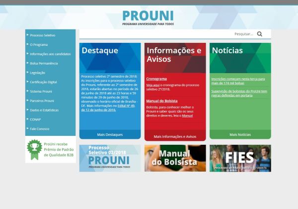  Prouni abre inscrições nesta quinta; estado tem mais de 16 mil vagas