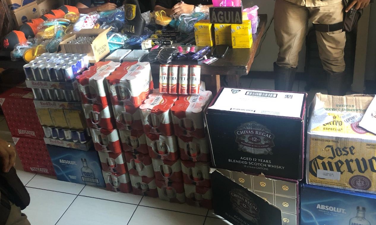 CDI Seguranca, Esquadrão Águia e Polícia Civil desarticulam quadrilha que desviava bebidas do Camarote Salvador