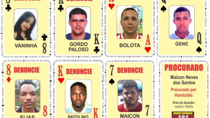 SSP atualiza “Baralho do Crime” nesta quinta; Confira novas cartas