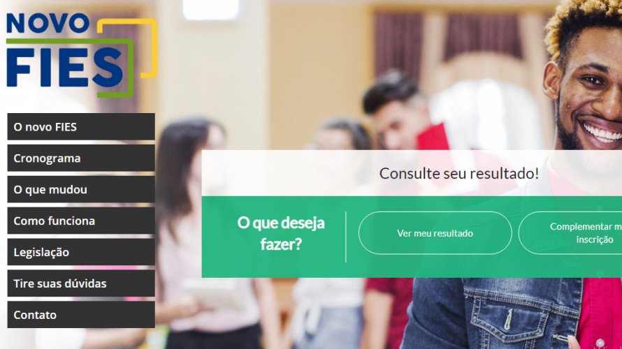  Resultado do Fies está disponível na internet