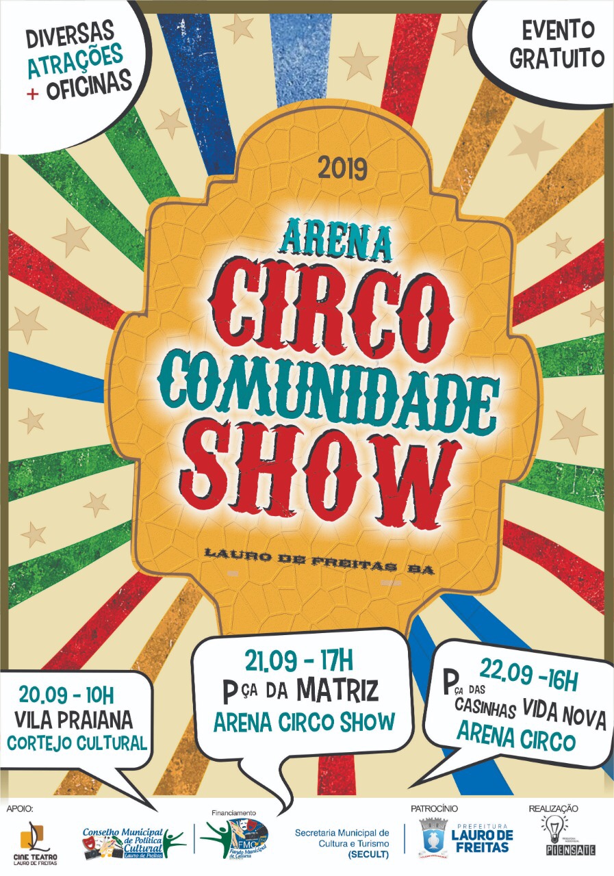  “Arena Circo Comunidade Show” reúne artistas circenses  em Lauro de Freitas com apresentações gratuitas