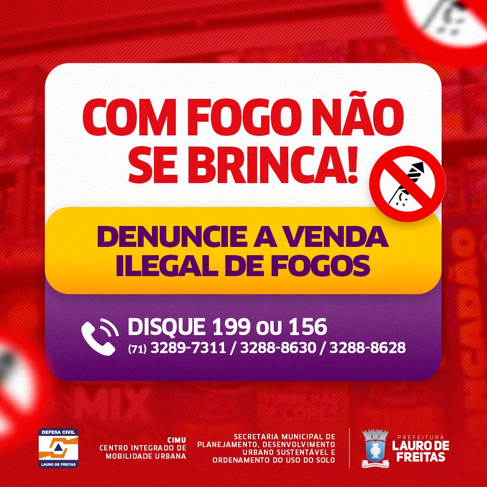 Prefeitura fiscaliza venda ilegal de fogos. População também pode denunciar