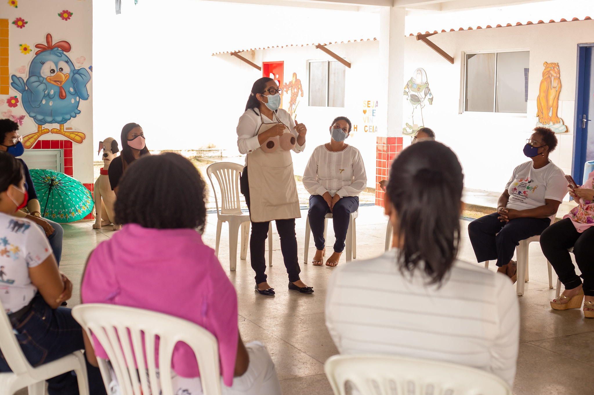 Roda de conversa da SPM incentiva aleitamento materno em Lauro de Freitas