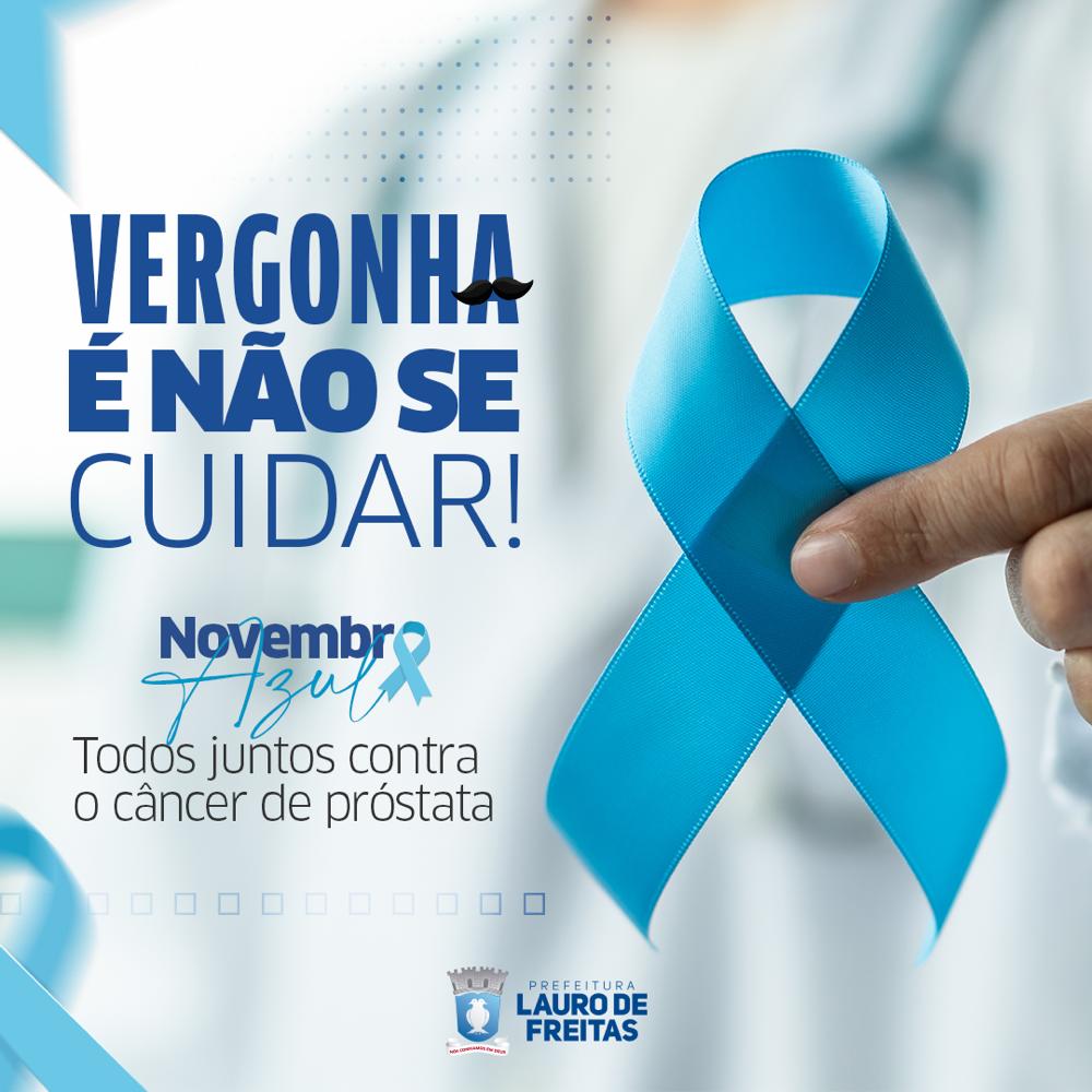 Novembro Azul em Lauro de Freitas alerta homens sobre diagnóstico, sintomas e prevenção do câncer de próstata