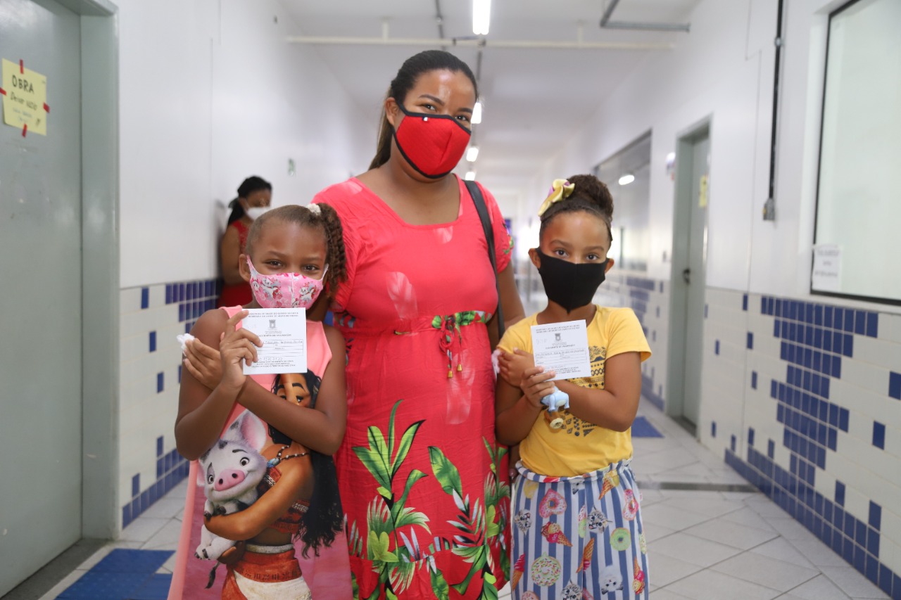 Mais de 8 mil crianças de 5 a 11 anos já foram vacinadas contra Covid-19 em Lauro de Freitas