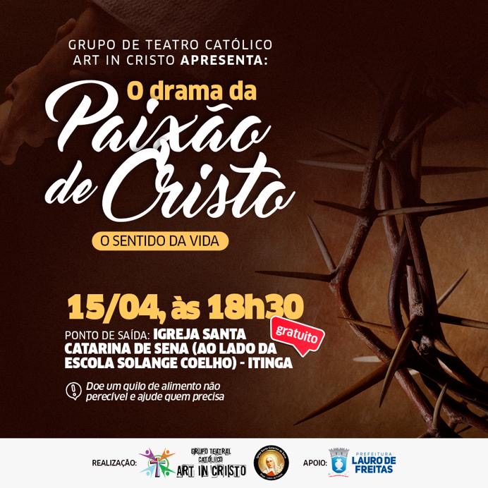  Suspensa por conta da pandemia, Paixão de Cristo volta a ser apresentada na Itinga nesta sexta-feira (15)