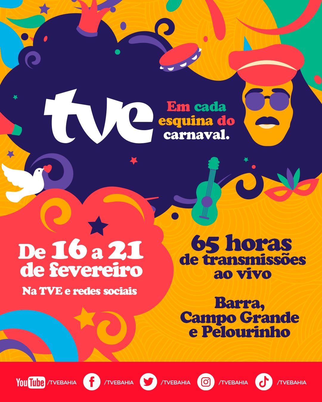  Carnaval: TVE realiza a maior transmissão da folia