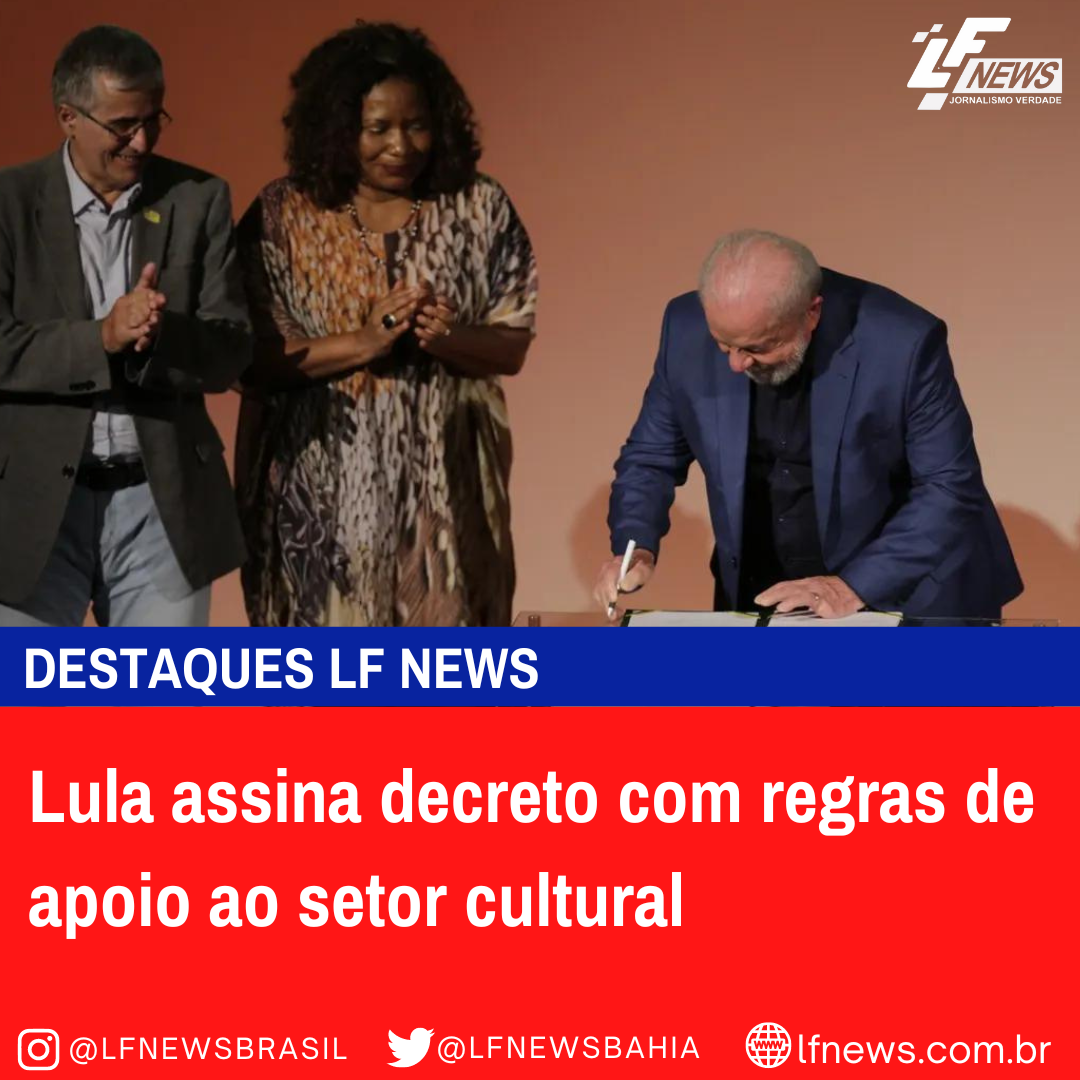  Lula assina decreto com regras de apoio ao setor cultural