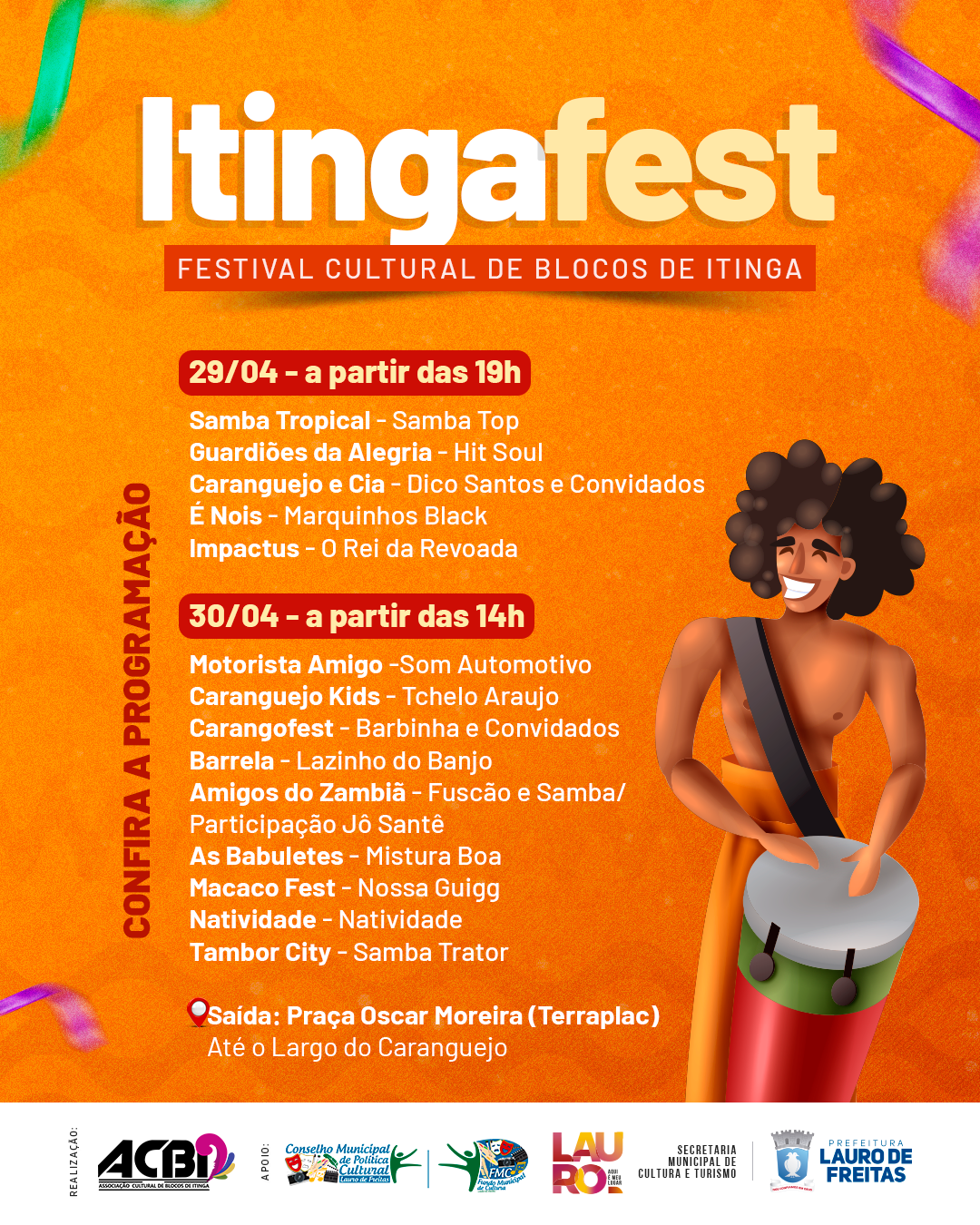  Itinga Fest anima fim de semana em Lauro de Freitas; confira programação