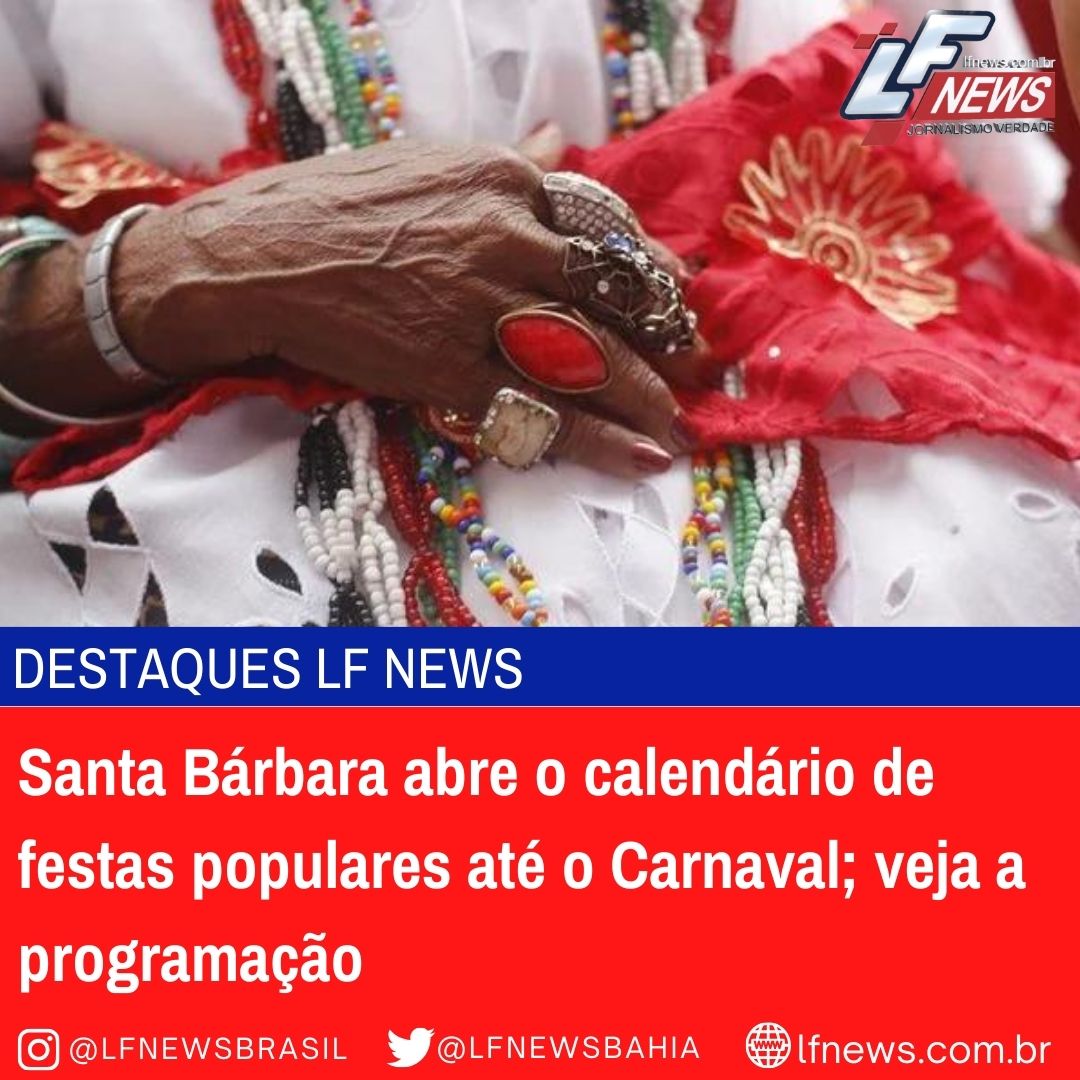  Santa Bárbara abre o calendário de festas populares até o Carnaval; veja a programação