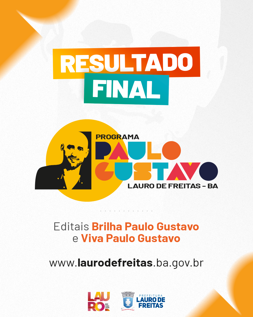  Programa Paulo Gustavo: Prefeitura de Lauro de Freitas divulga resultado final das propostas selecionadas