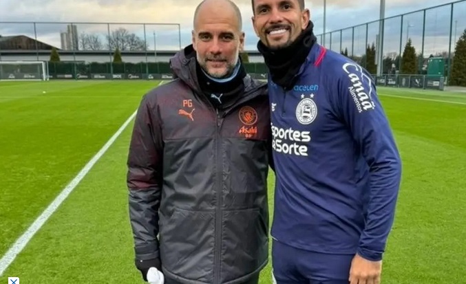  Jogadores do Bahia tem encontro com Guardiola e craques do Manchester City