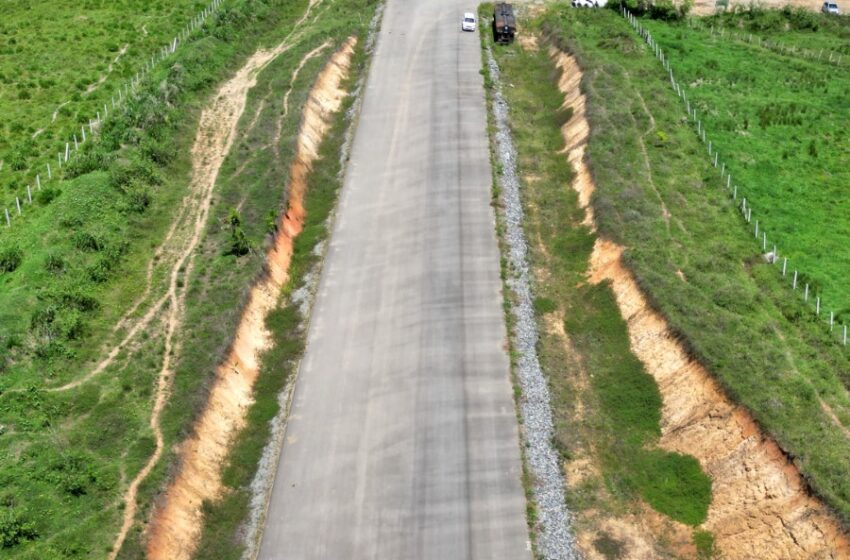  Construção da BA-649, entre Itabuna e Ilhéus, segue avançando com 60% das obras já concluídas