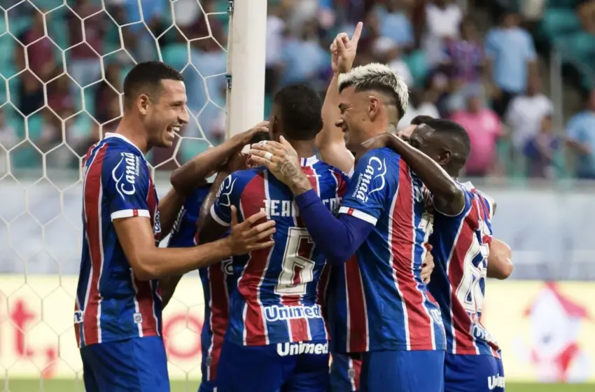  Bahia vence o América-RN na Fonte Nova e assume a liderança do Nordestão