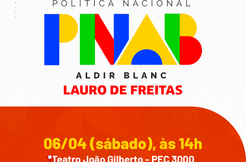  Secult Lauro de Freitas realiza audiência para implantação da Política Nacional Aldir Blanc neste sábado (06)