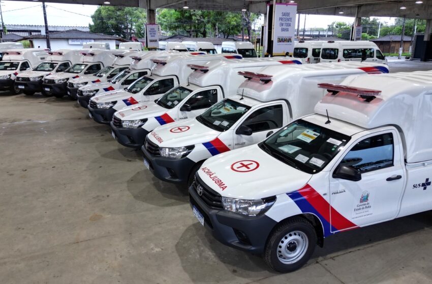  Com 150 novos veículos, Governo do Estado reforça frota da saúde dos municípios baianos