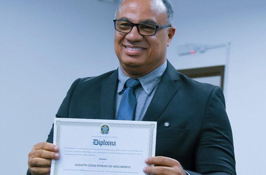  Diplomação em Lauro de Freitas: César Grandão assume seu sexto mandato como vereador com foco na educação, saúde, esporte e infraestrutur