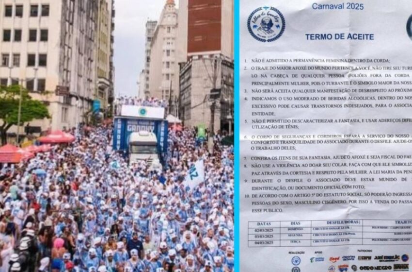  Afoxé Filhos de Gandhy proíbe a participação de homens trans no desfile de Carnaval