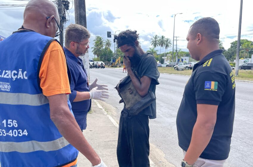  SSP Lauro de Freitas faz ação social com pessoas em situação de vulnerabilidade