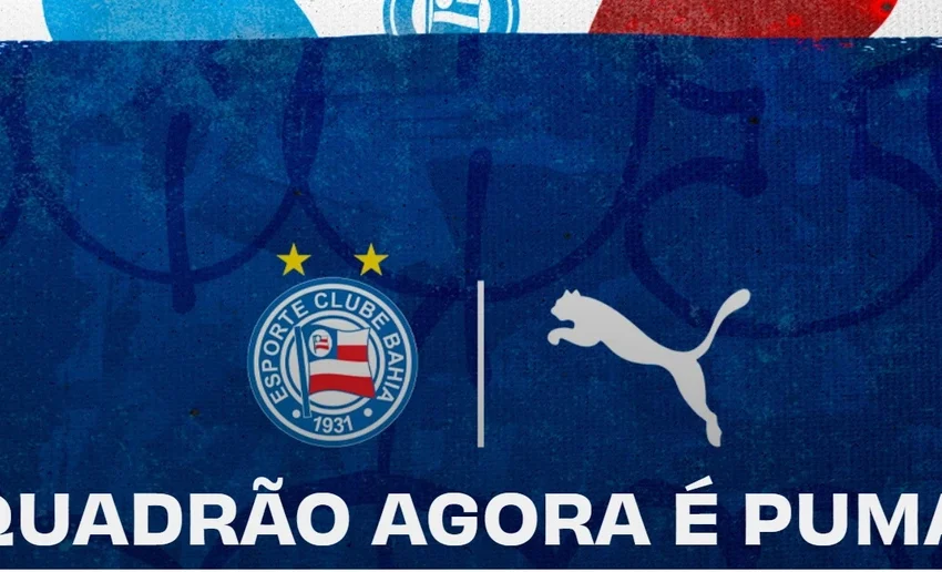  Bahia anuncia a Puma como nova fornecedora de materiais esportivos