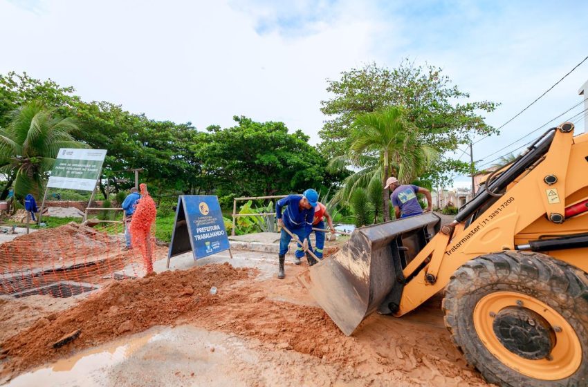 Trecho de Ipitanga sofre alteração para receber obra de drenagem