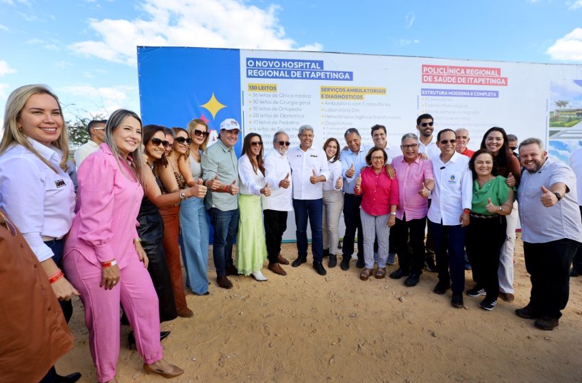 Jerônimo anuncia Hospital Regional e autoriza construção de Policlínica em Itapetinga