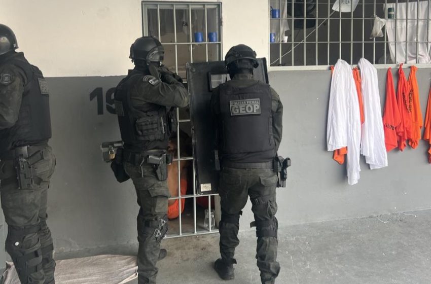 Após atentado, Seap deflagra megaoperação no presídio de Eunápolis para conter ação de facções