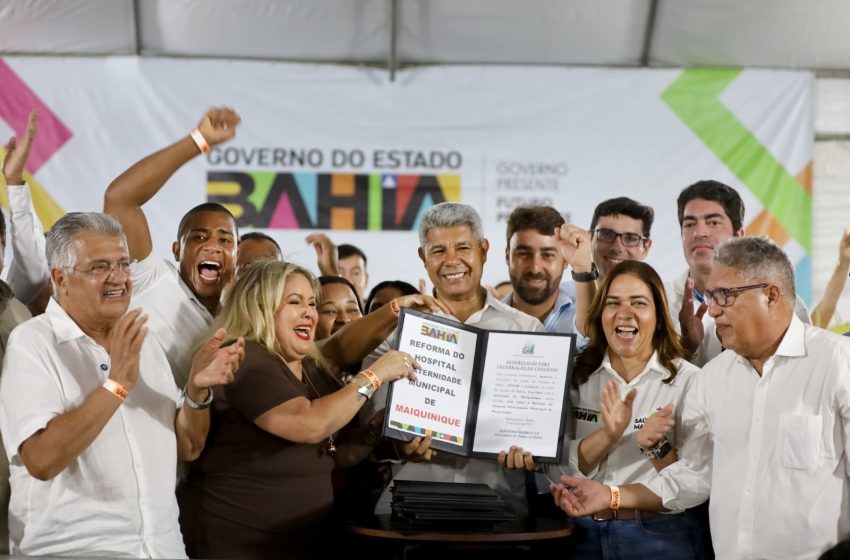 Jerônimo entrega hospital requalificado, pavimentação e anuncia novo colégio em Maiquinique