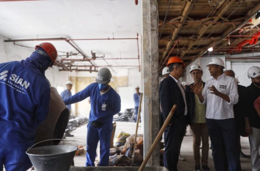 Jerônimo visita obras do Novo TCA e lança programa de visitas educativas para aproximar população da reforma
