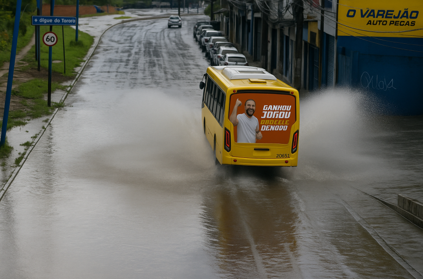 Alerta de chuvas intensificadas: Salvador, Lauro de Freitas e outras 42 cidades baianas em estado de atenção