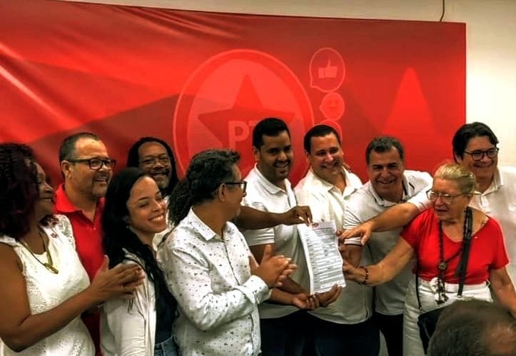 Ato de inscrição da candidatura de Tássio Brito a presidente do PT reúne maioria das correntes e lideranças políticas