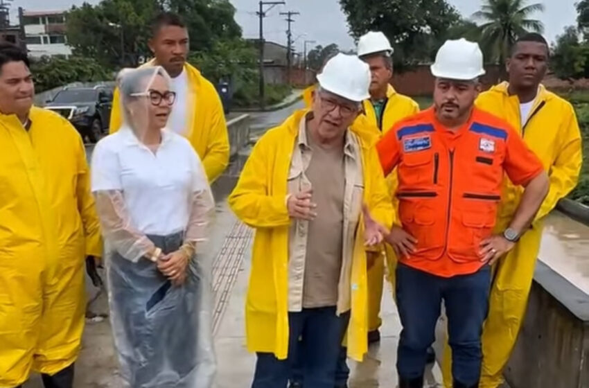 Camaçari mobiliza força-tarefa para enfrentar fortes chuvas; prefeito Luiz Caetano acompanha ações em campo