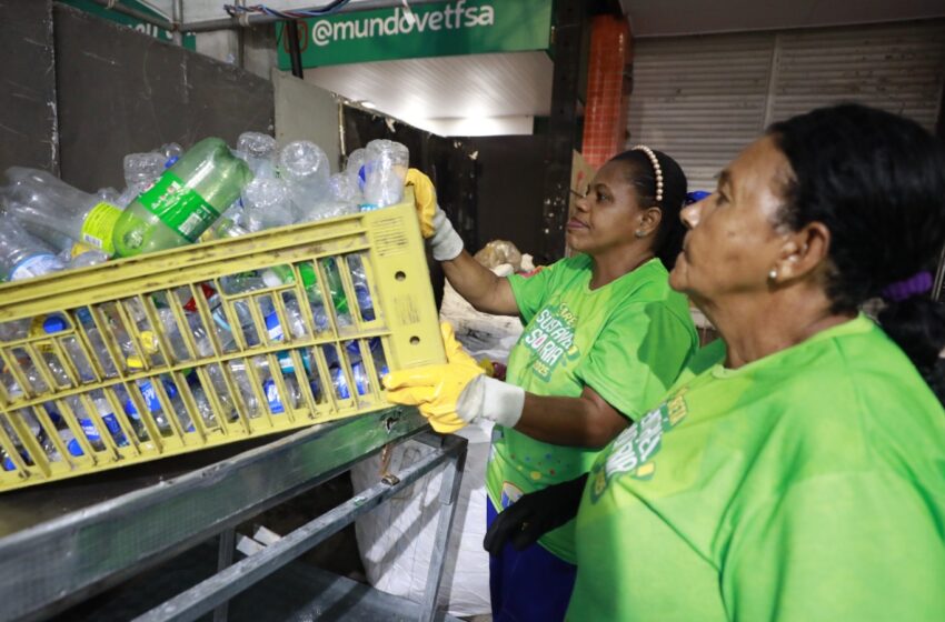 Com apoio do Governo do Estado, catadores coletam cerca de três toneladas de recicláveis em dois dias de Micareta