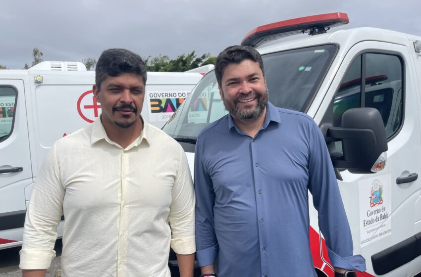 Deputado Marcinho Oliveira destaca entrega de ambulância para São Gonçalo dos Campos e reforça compromisso com a saúde municipal